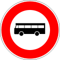 Access prohibited to public transport vehicles