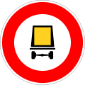 Access prohibited to vehicles transporting hazardous materials