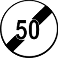 End of speed limit