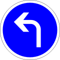 Left turn required at the next intersection