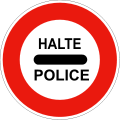 Police checkpoint compulsory stop